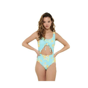 Ninety-nine Rushed Juniors ruched cut-out one piece swimsuit
